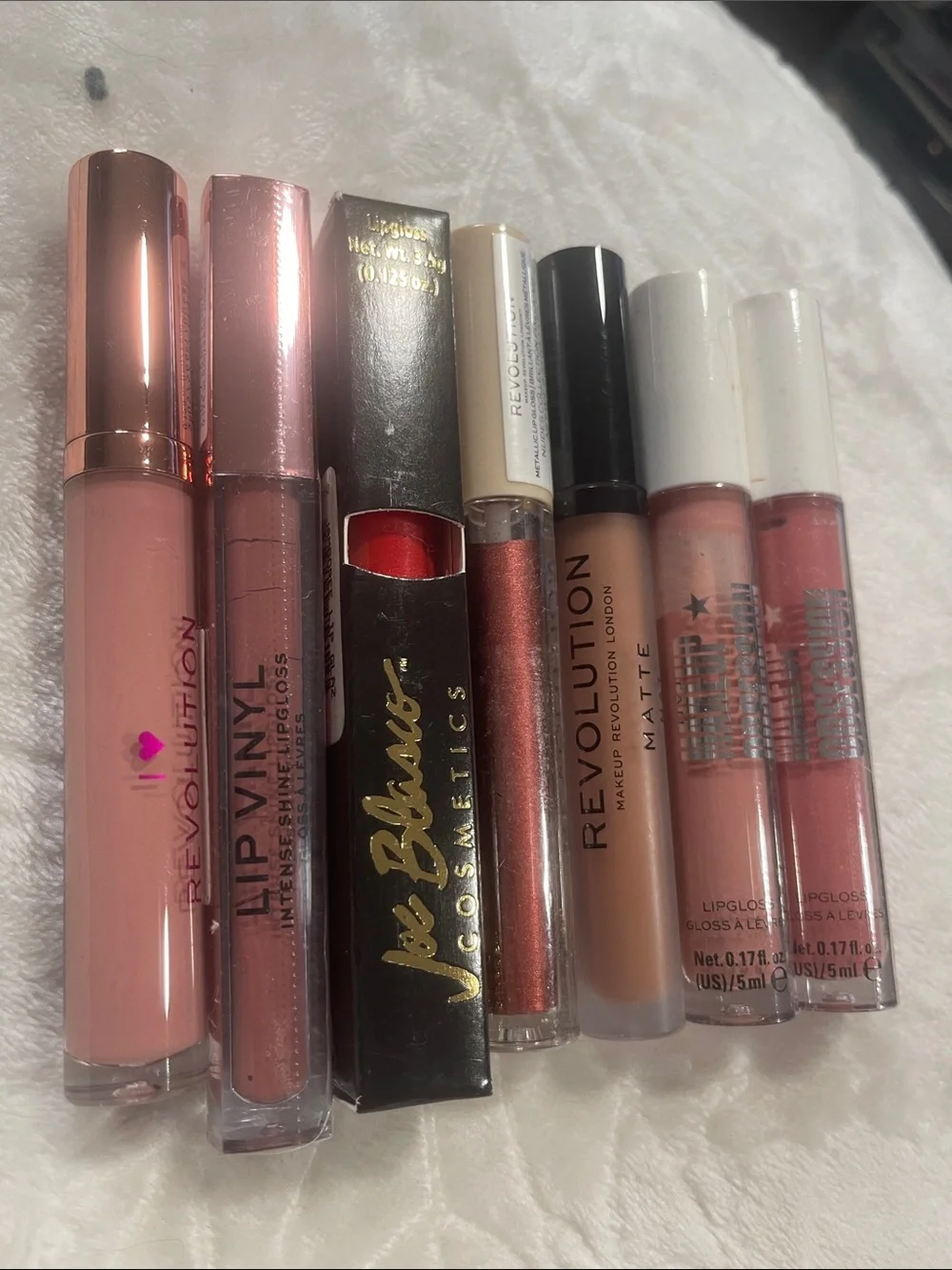Revolution Lip Gloss & Liquid Lipstick Set — Nude & Dusty Pink Shades